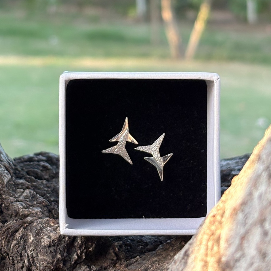 Shooting Star Earrings 925 Sterling Silver