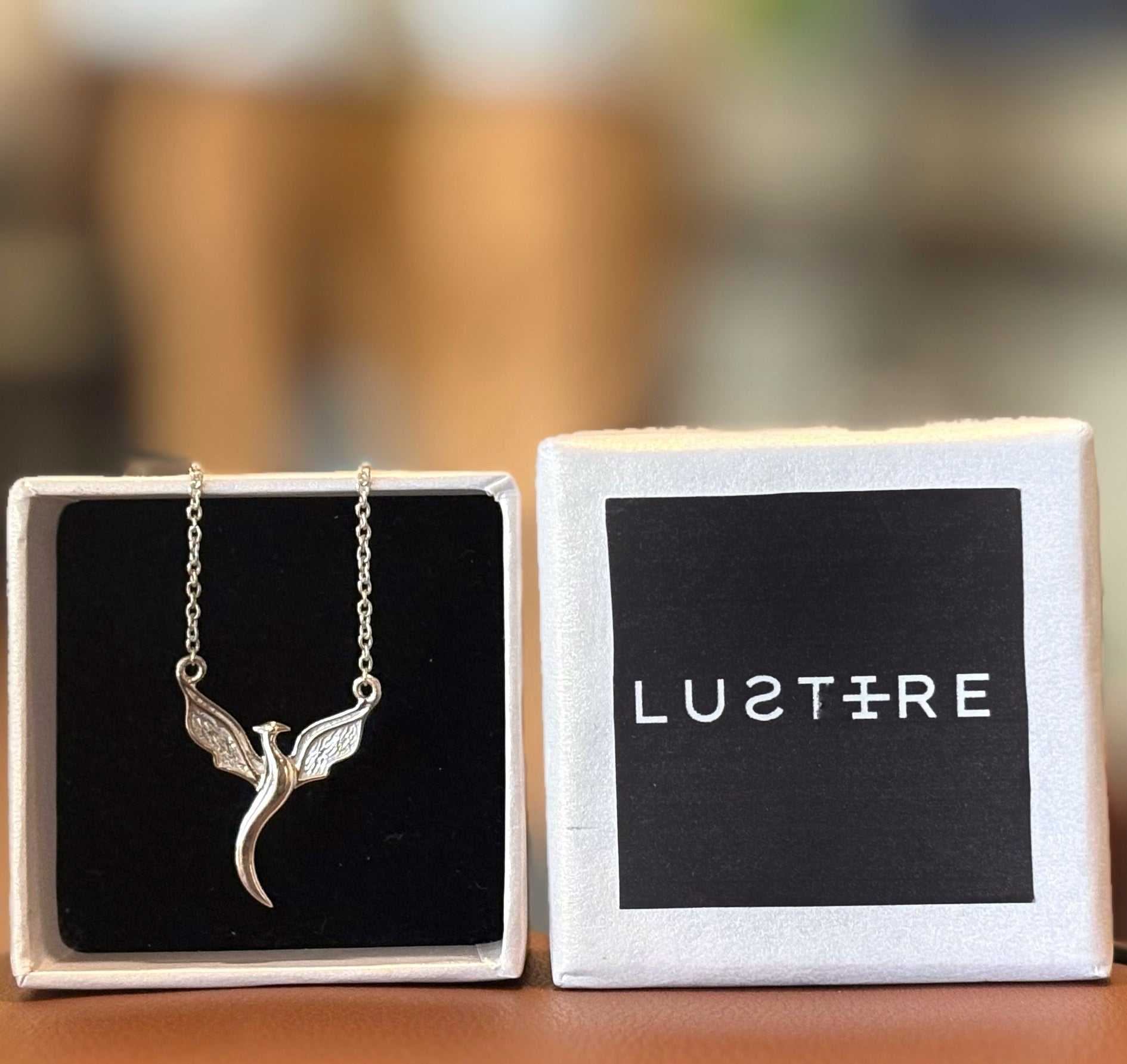 Phoenix 925 sterling silver unisex pendant with chain