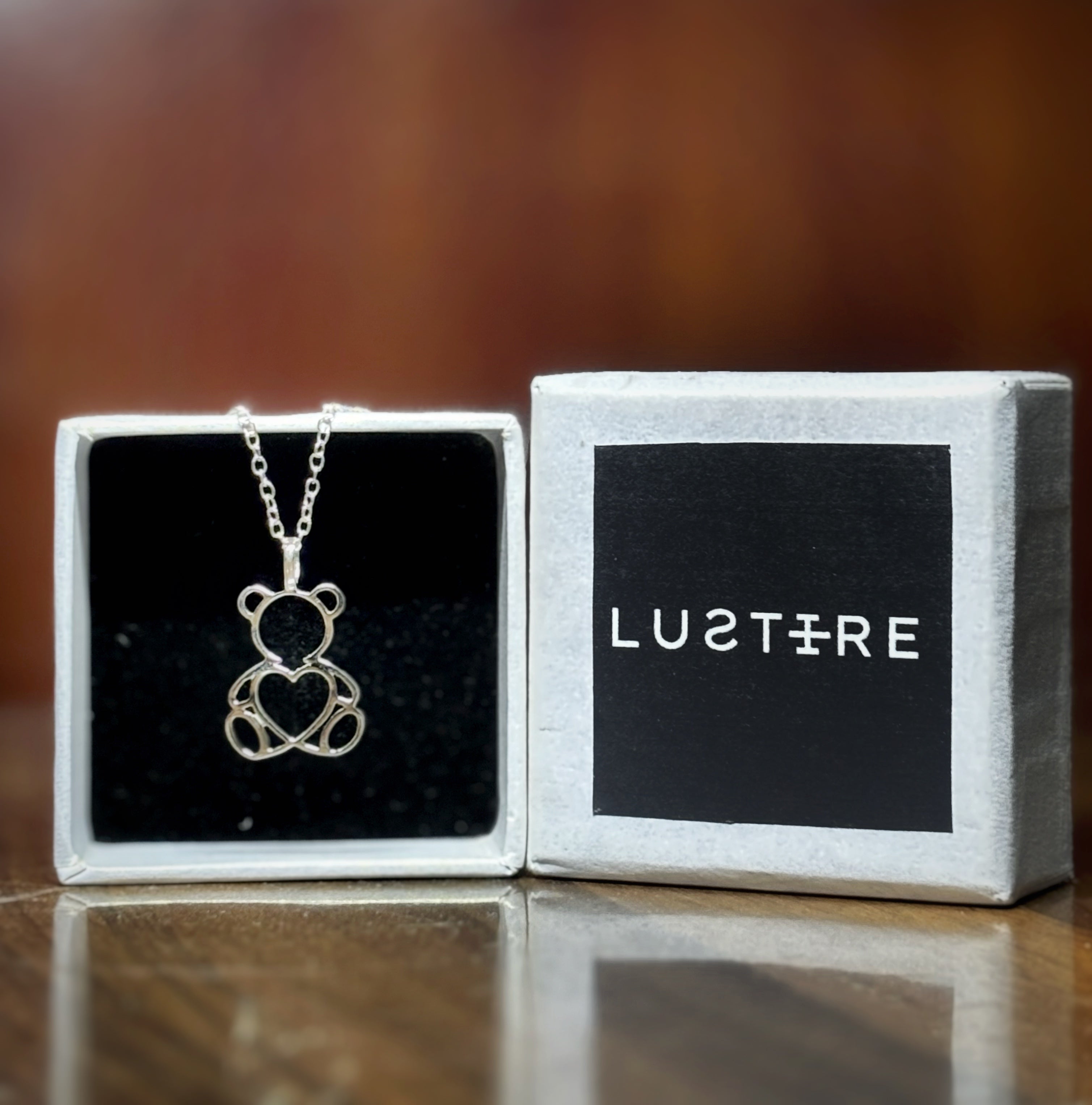 Teddy 925 sterling silver unisex pendant with chain