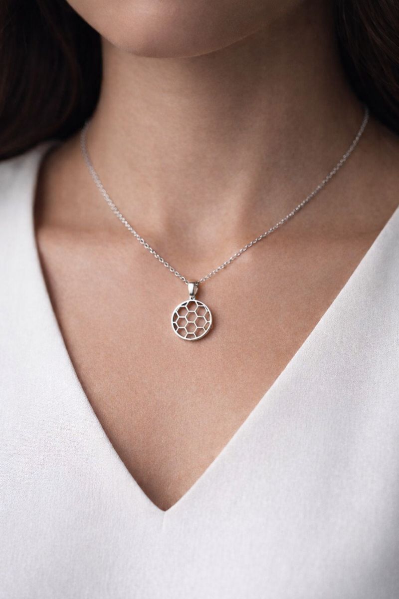 Football 925 sterling silver unisex pendant with chain