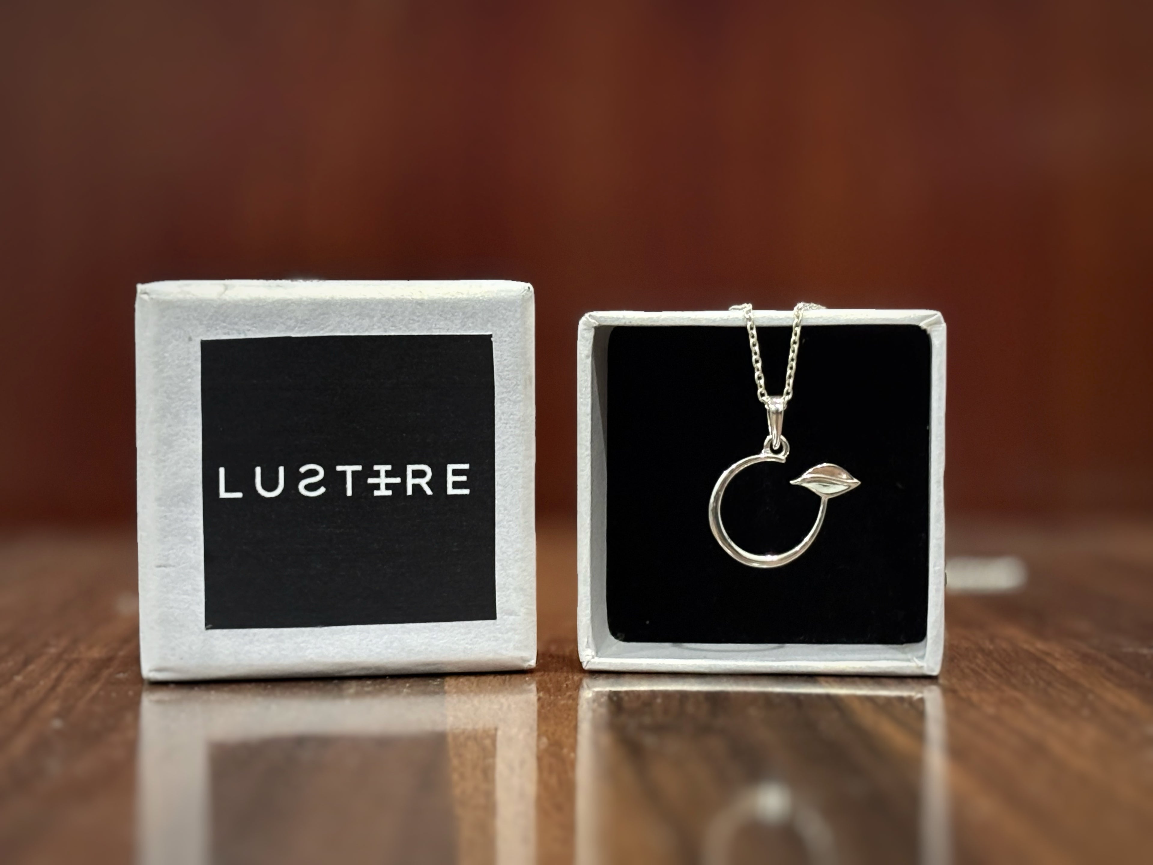 Petal ring 925 sterling silver unisex pendant with chain