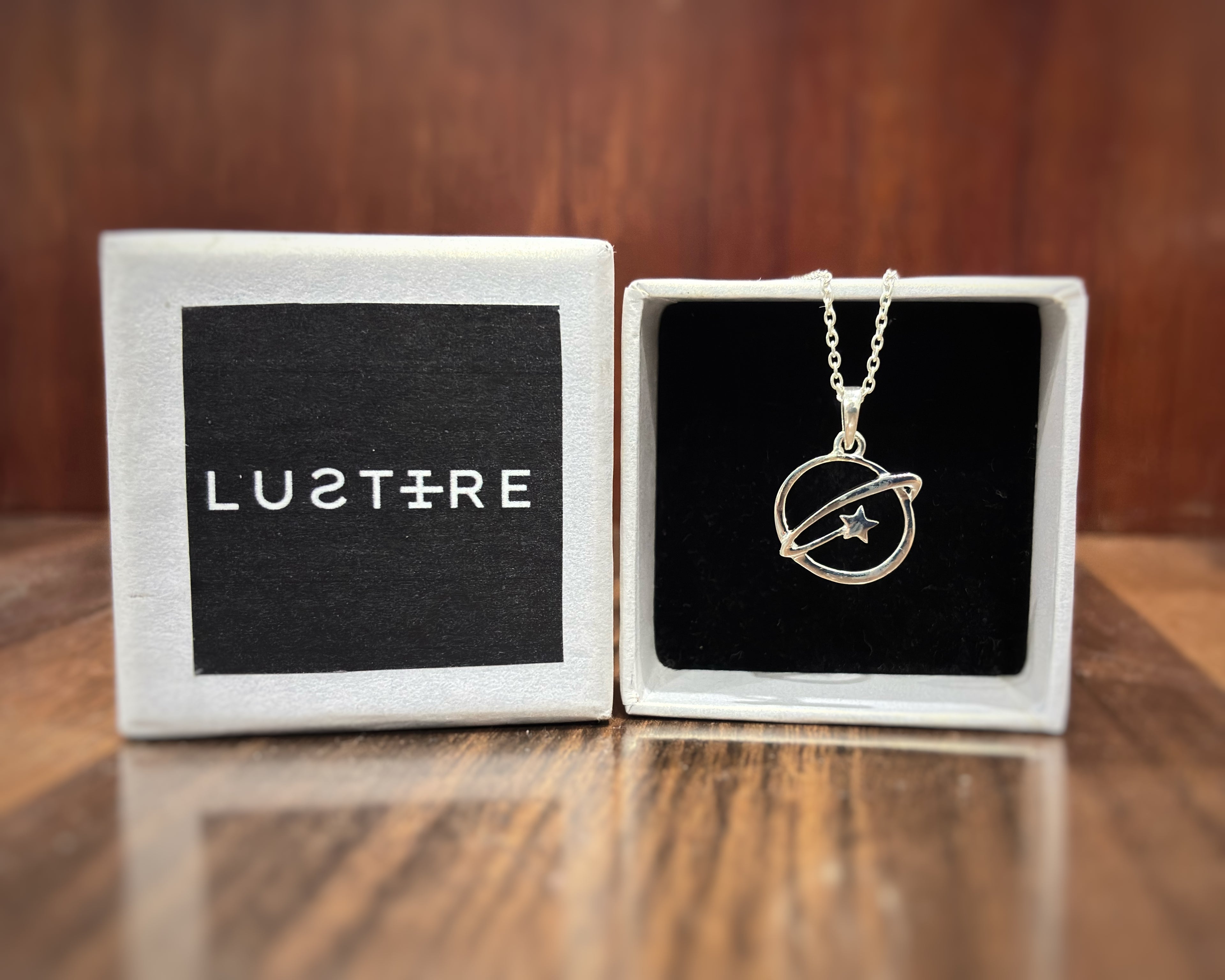 Comet star 925 sterling silver unisex pendant with chain