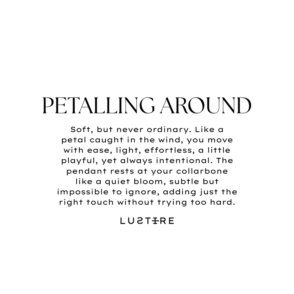 Petal ring 925 sterling silver unisex pendant with chain