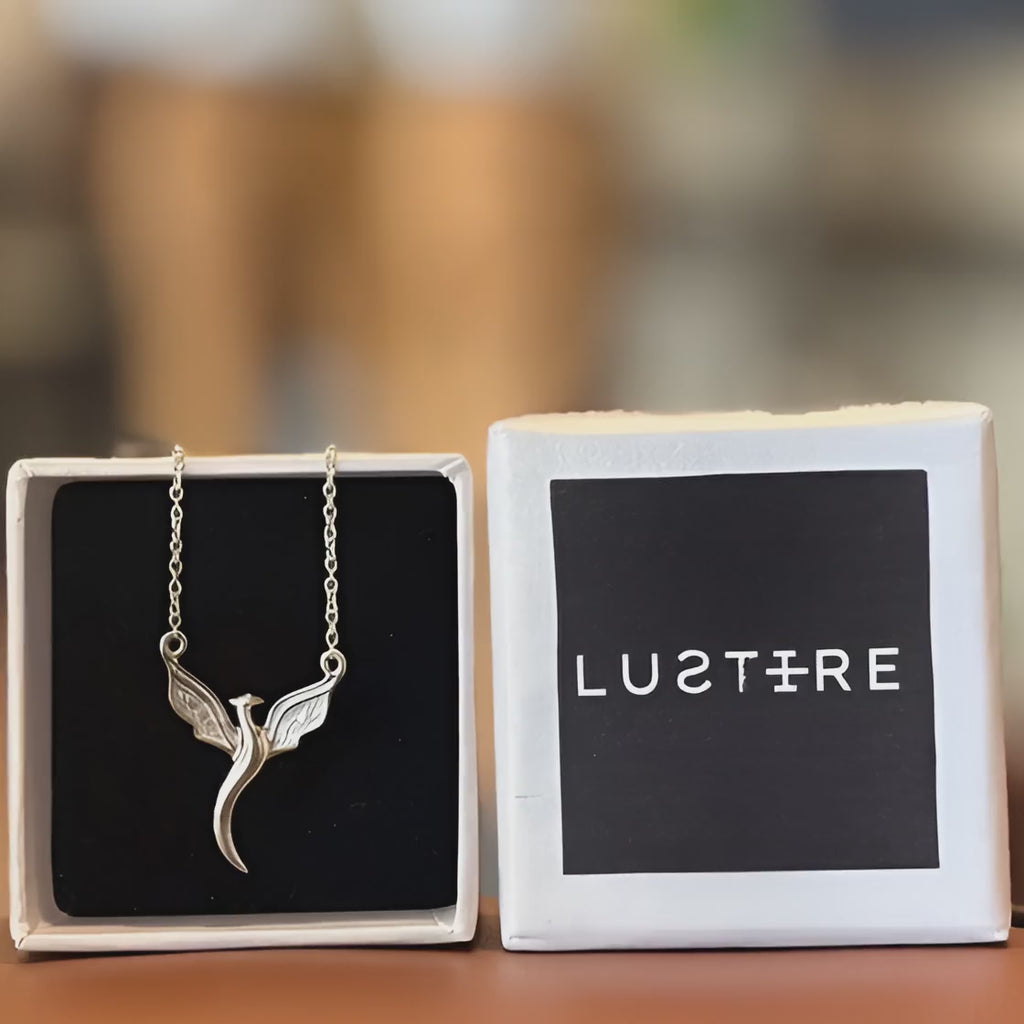 Phoenix 925 sterling silver unisex pendant with chain